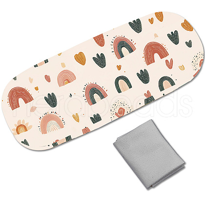 PU Leather Hard Shell Glasses Case AJEW-WH20099-001-1