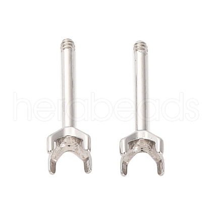 304 Stainless Steel Stud Earring Findings STAS-B091-02A-03P-1