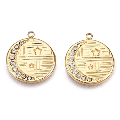 Ion Plating(IP) 304 Stainless Steel Pendants STAS-N097-202LG-1