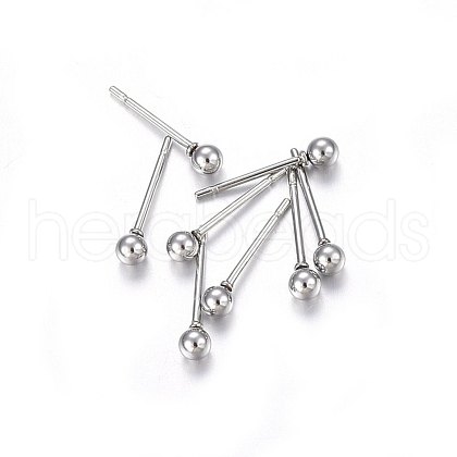 304 Stainless Steel Stud Earrings EJEW-P161-01P-1