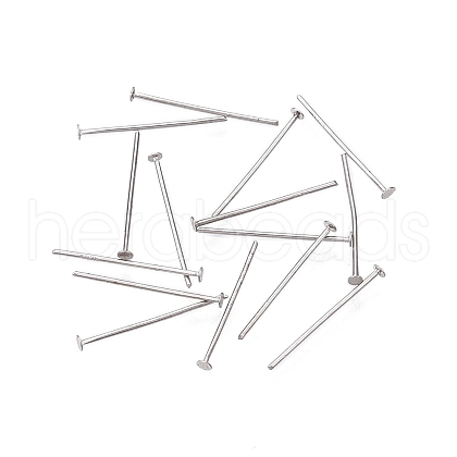Anti-Tarnish 925 Sterling Silver Flat Head Pins STER-N016-0.5x16mm-P-1