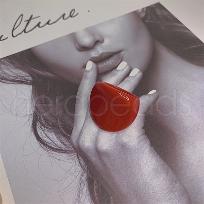 Oval Resin Finger Rings for Women FS-WG3C3F3-02-1
