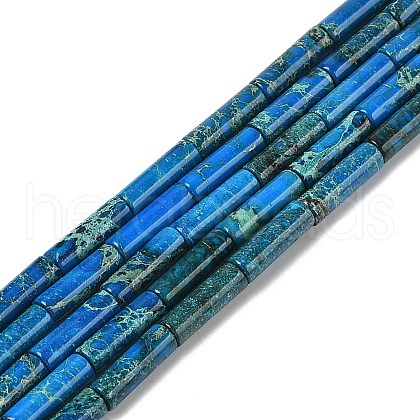 Dyed Natural Imperial Jasper Beads Strands G-H087-H01-01C-1