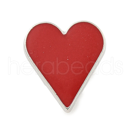Poker Black Alloy Brooches JEWB-I030-11D-1