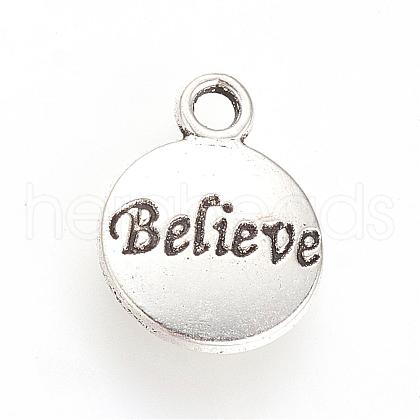 Tibetan Style Alloy Pendants TIBE-S302-26AS-RS-1