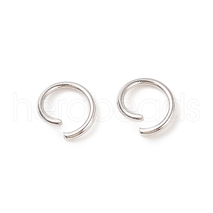 Tarnish Resistant 304 Stainless Steel Jump Rings X-STAS-R049-6x0.8mm-1