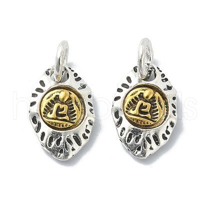 Tibetan Style Alloy Charms PALLOY-Q458-01AG-02-1