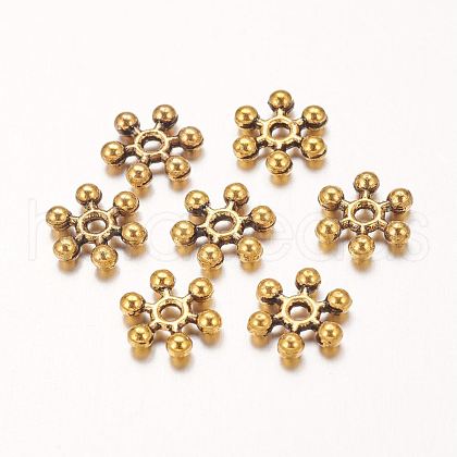 Zinc Alloy Beads Spacers PALLOY-Q062-AG-1