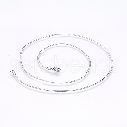 Non-Tarnish 304 Stainless Steel Herringbone Chain Necklaces NJEW-F227-02P-01-1