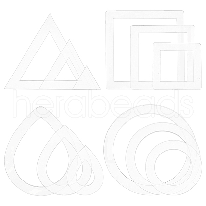 Transparent Acrylic Fringe Trimming Tool TACR-WH0014-14-1