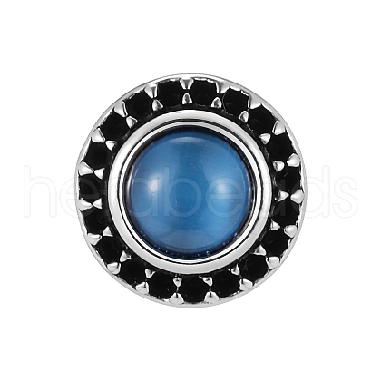 Stainless Steel Micro Pave Cubic Zirconia Stud Earrings PW-WGB72E2-01-1