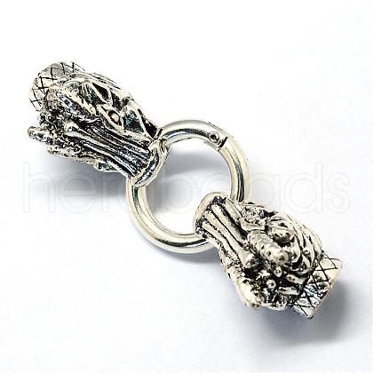 Alloy Spring Gate Rings PALLOY-R089-36AS-1
