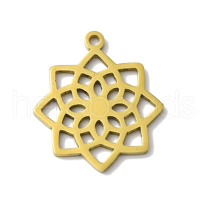5Pcs 201 Stainless Steel Pendants STAS-Z068-02G-02-1