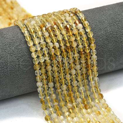 Natural Citrine Beads Strands G-A260-A13-01-1