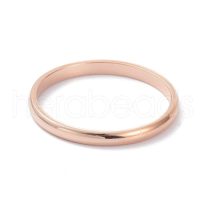 2mm Polished Plain Dome Finger Ring for Girl Women RJEW-C012-05E-RG-1