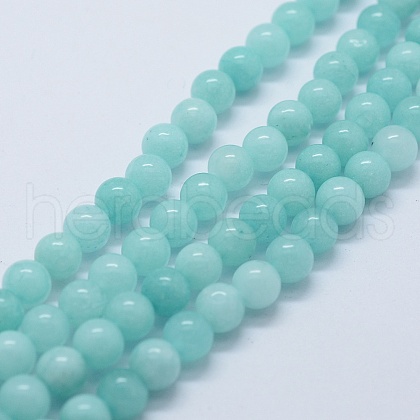 Natural & Dyed Jade Bead Strands X-G-P370-02-8mm-1