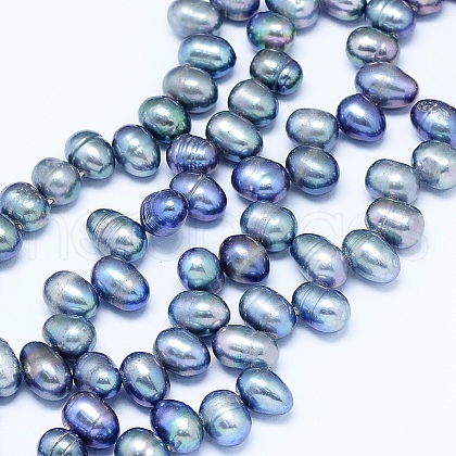 Natural Cultured Freshwater Pearl Beads Strands PEAR-G004-01C-01-1