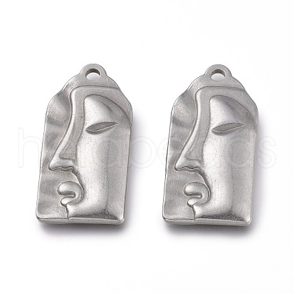 Tarnish Resistant Buddhist 304 Stainless Steel Pendants STAS-H120-06P-1