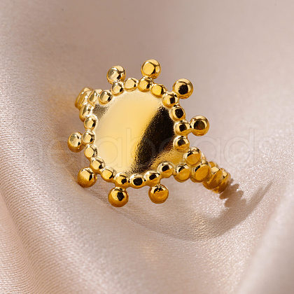 Personality Special-Interest 304 Stainless Steel Finger Rings for Women FS-WG32BFC-07-1