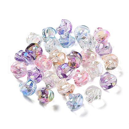 UV Plating Transparent Acrylic Beads MACR-K356-12-1