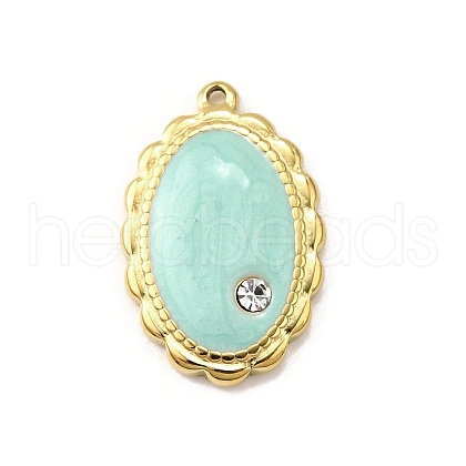 304 Stainless Steel Pendants STAS-Z135-06G-02-1