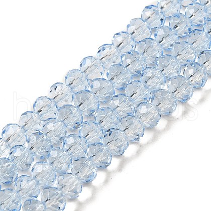 Transparent Baking Paint Glass Beads Strands X1-DGLA-A034-T6mm-D13-1