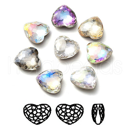 K9 Glass Rhinestone Cabochons RGLA-P035-02C-M-1