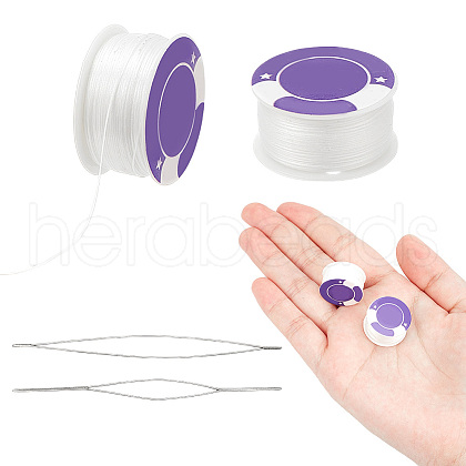  2 Rolls Special Coated Polyester Beading Threads OCOR-NB0002-06A-1