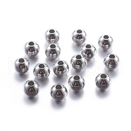 Tarnish Resistant 304 Stainless Steel Beads STAS-G162-01P-6mm-1