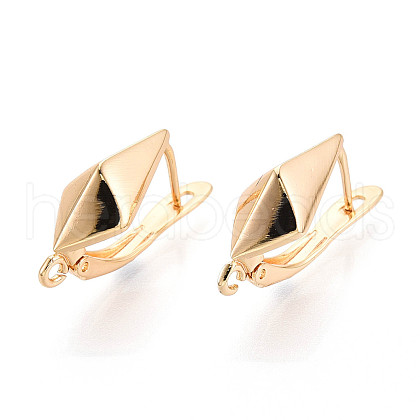 Brass Hoop Earring Findings KK-N267-32G-1