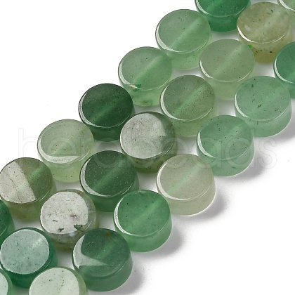 Natural Green Aventurine Beads Strands G-C159-B09-01-1