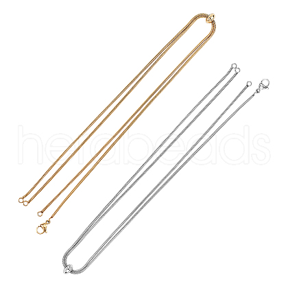 Unicraftale Adjustable 304 Stainless Steel Slider Necklaces NJEW-UN0001-001-1
