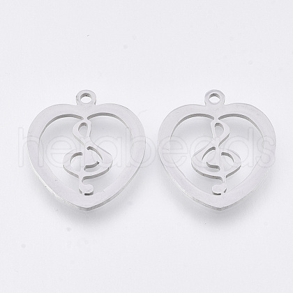 Non-Tarnish 201 Stainless Steel Pendants STAS-T044-108P-1