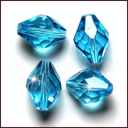 Imitation Austrian Crystal Beads SWAR-F054-11x8mm-10-1
