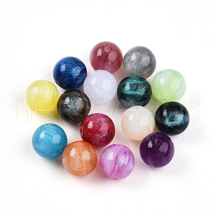 Opaque Resin Beads RESI-N042-16mm-13-1