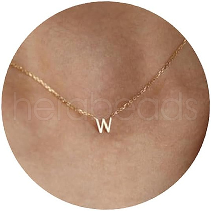 Brass Pendant Initial Necklaces for Women FS-WG1D7F7-10-1