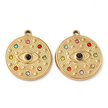 Ion Plating(IP) 304 Stainless Steel Pendants STAS-I306-07B-G-1