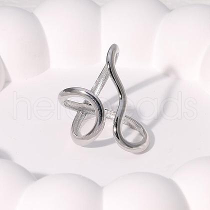 Zinc Alloy Adjustable Open Cuff Rings for Women FS-WGC55D1-02-1