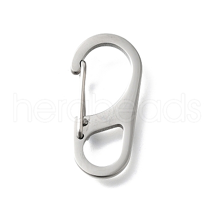 304 Stainless Steel Keychain Clasps STAS-U051-02A-P-1