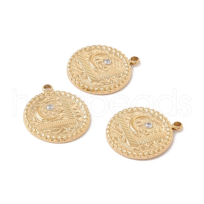 Ion Plating(IP) 304 Stainless Steel Pendants STAS-E153-12G-1