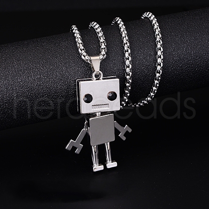 Alloy Pendant 201 Stainless Steel Chain Necklaces for Men FS-WG1D596-09-1