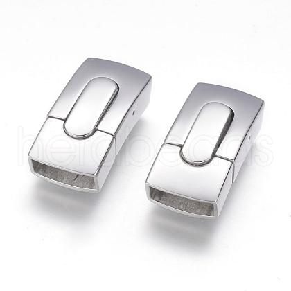 Tarnish Resistant 304 Stainless Steel Bayonet Clasps STAS-G143-24P-1