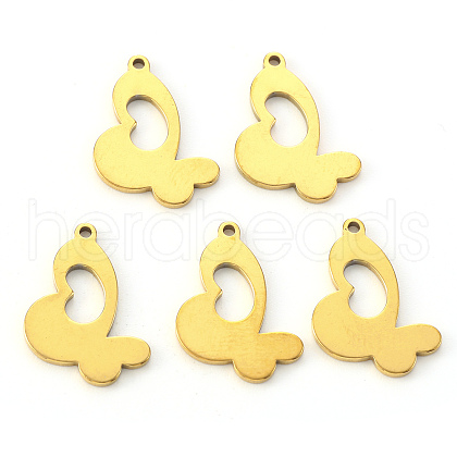 PVD Vacuum Plating 304 Stainless Steel Pendants X-STAS-N092-90G-1