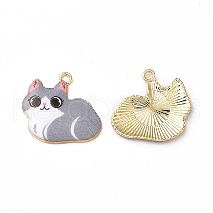 Alloy Enamel Pendants ENAM-M046-11G-B-1