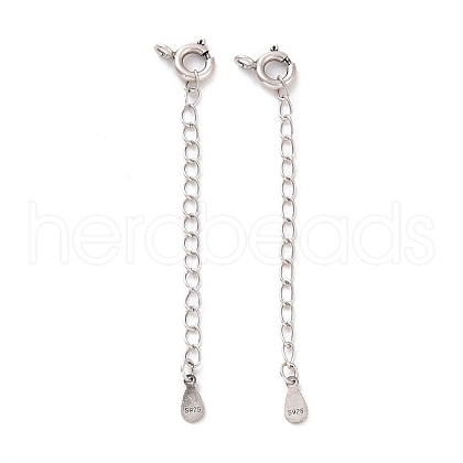 925 Sterling Silver Chain Extenders STER-D036-32AS-1