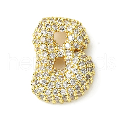 Rack Plating Brass Clear Cubic Zirconia Pendants KK-S378-01G-B-1