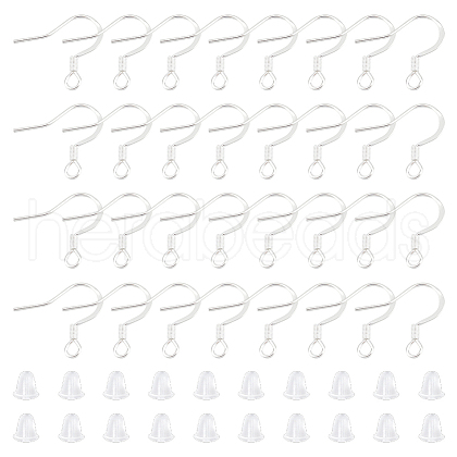 Unicraftale 100Pcs 304 Stainless Steel Earring Hooks STAS-UN0055-13-1