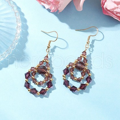 304 Stainless Steel Dangle Earrings EJEW-JE06368-01-1