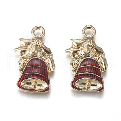 Golden Plated Alloy Pendants PALLOY-L228-008G-1