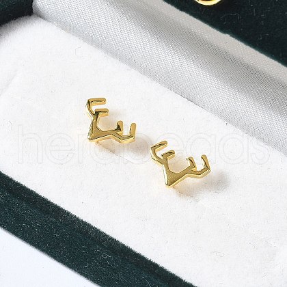 925 Sterling Silver Stud Earrings for Women EJEW-K303-03G-1